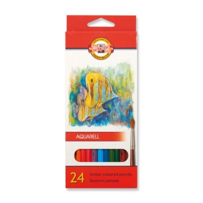 Aquarelové pastelky Koh-I-Noor 24ks