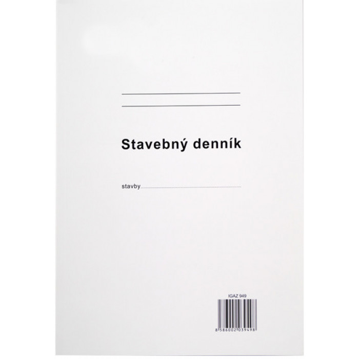 Stavebný denník Stavebný denník