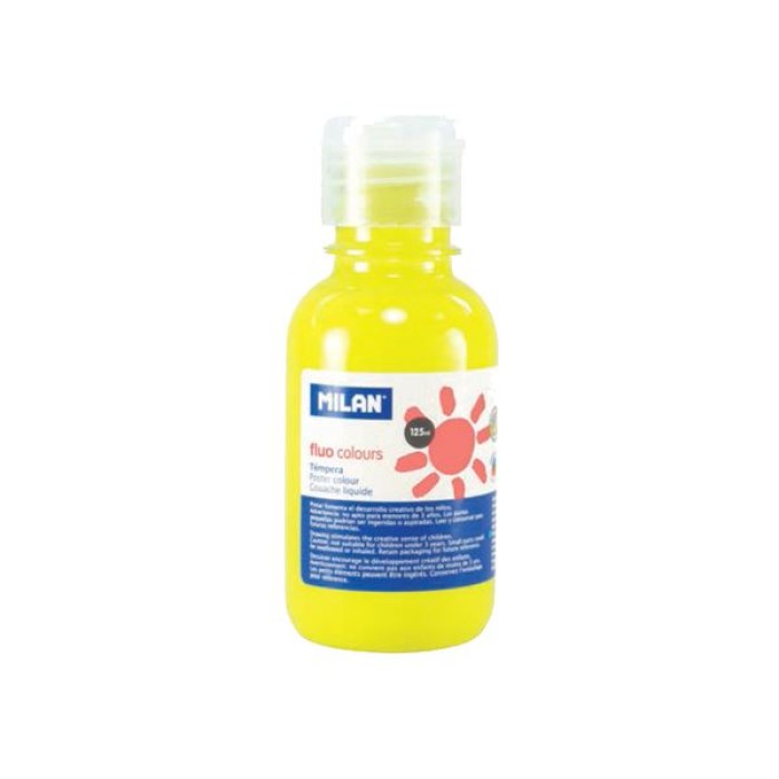 Temperová farba Milan 125ml. fluo žltá Temperová farba Milan 125ml. fluo žltá