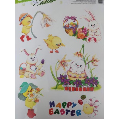 Veľkonočná okenná fólia Happy Easter