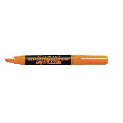 Zvýrazňovač Centropen Flexi oranžový
