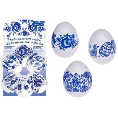 Veľkonočná dekorácia na vajíčka modrá
