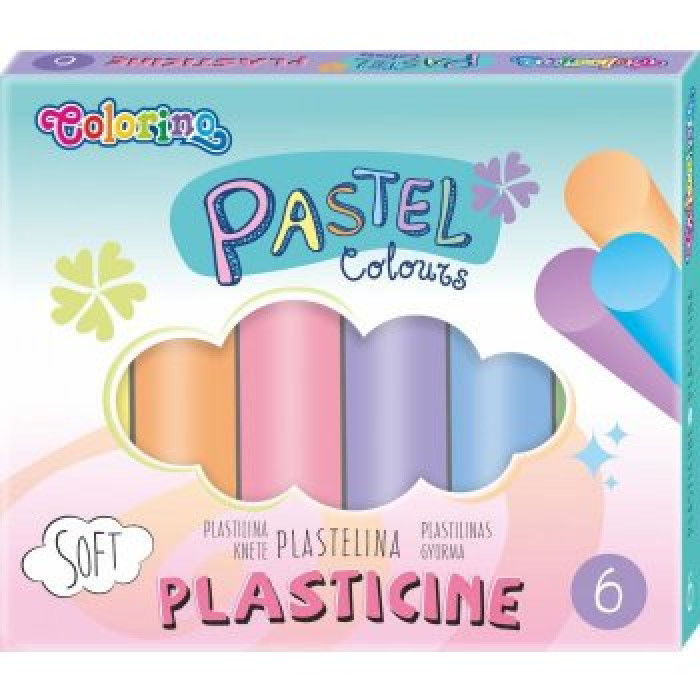 Plastelína Colorino PASTEL 6ks