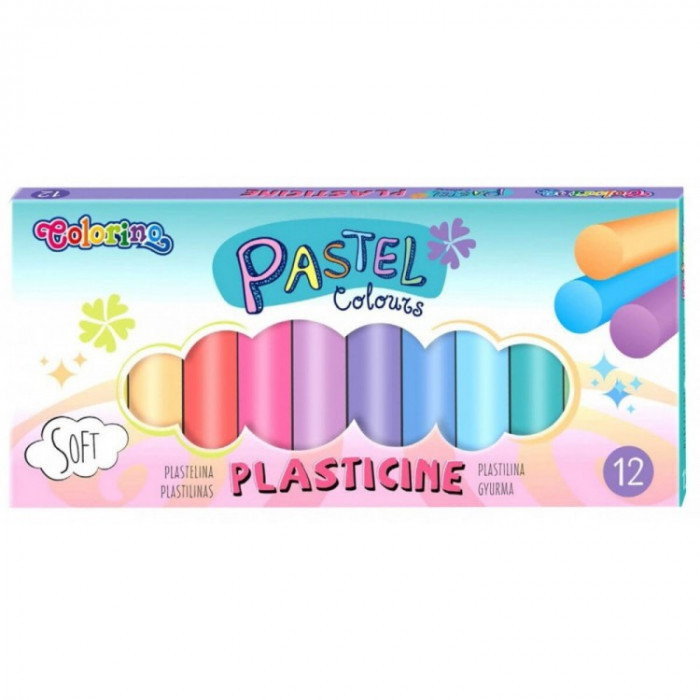 Plastelína Colorino PASTEL 12ks