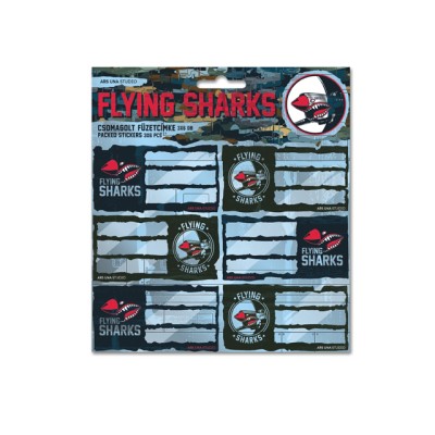 Menovky na zošity Flying Shark