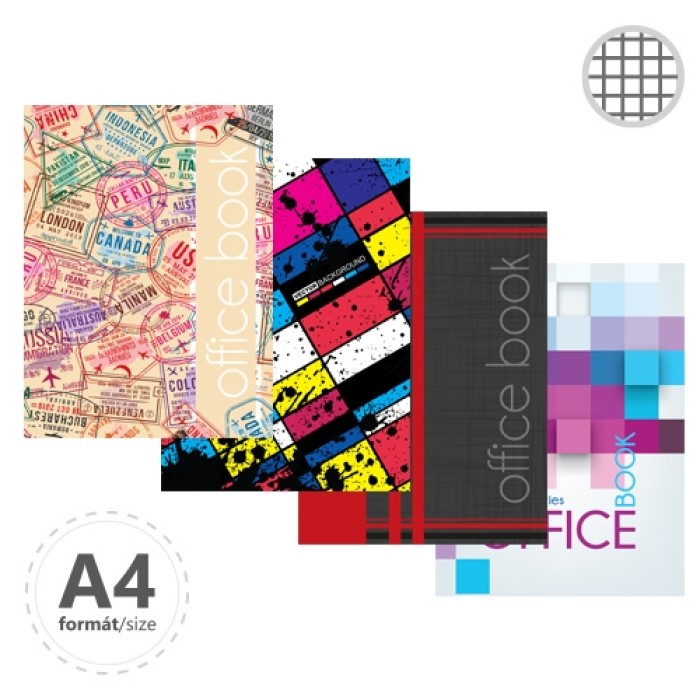 Záznamová kniha A4 96 štvorčeková