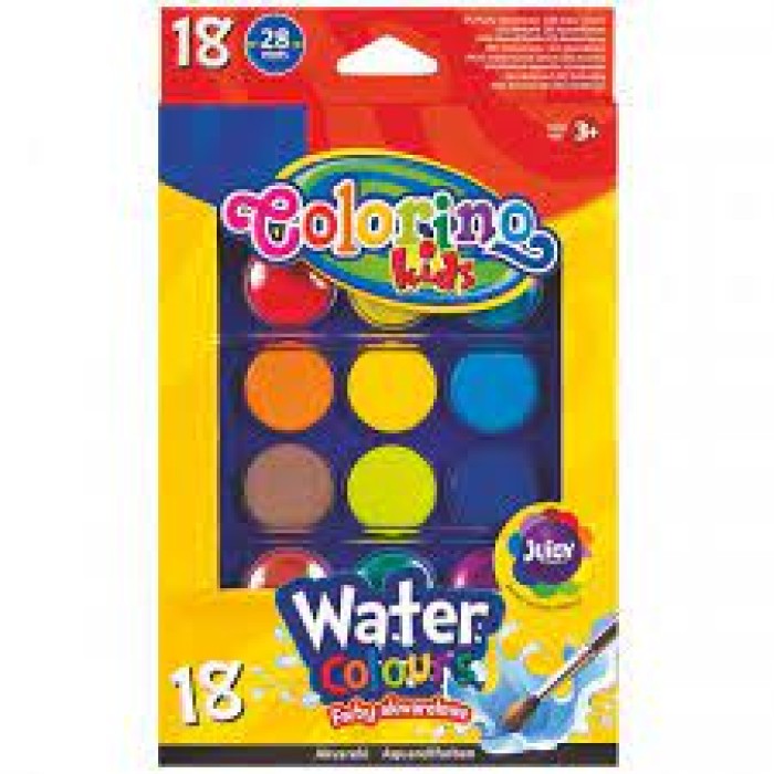 Vodové farby COLORINO KIDS 18