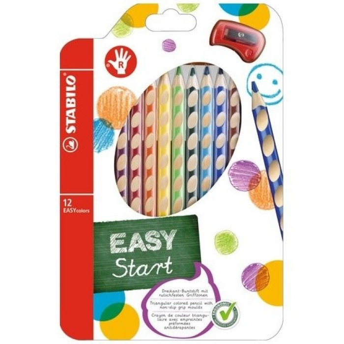 Pastelky Stabilo 12 ks pre pravákov Pastelky Stabilo 12 ks pre pravákov