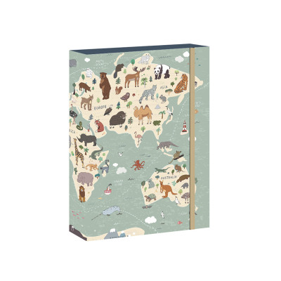 Školský box na zošity A5 World Map
