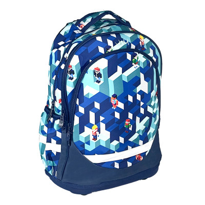Školská taška anatomická Blue Pixel
